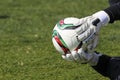 Goal Keeper of Paok with the ball in his hands during the team